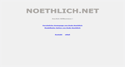 Desktop Screenshot of noethlich.info